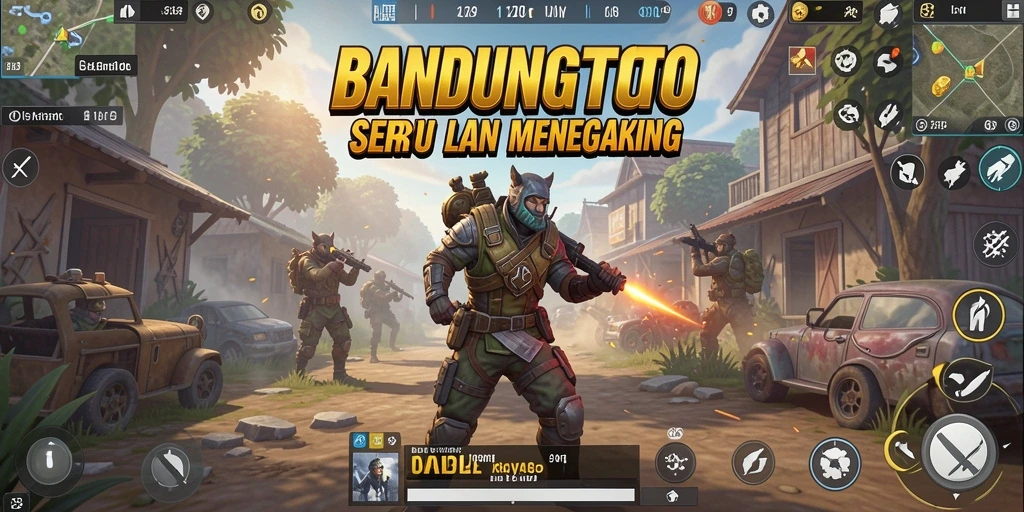 Tampilan gameplay BANDUNGTOTO menampilkan aksi pertempuran yang intens.