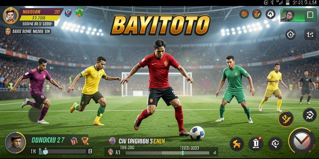 Tangkapan layar utama dari gameplay BAYITOTO dengan elemen olahraga yang mendebarkan.