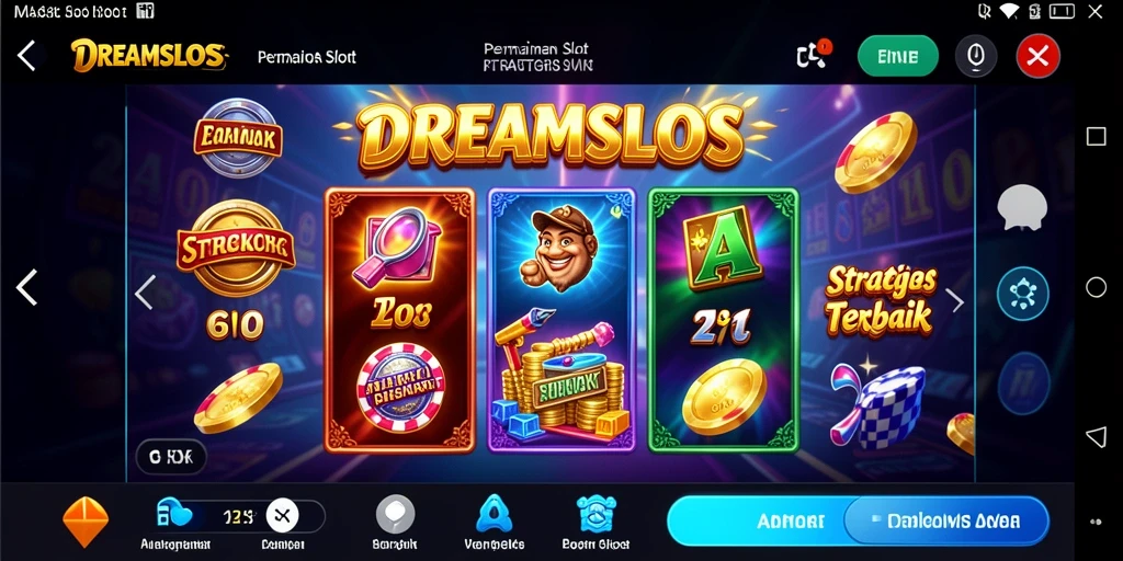 Tampilan menarik dari permainan slot DREAMSLOTS dengan tema beragam.
