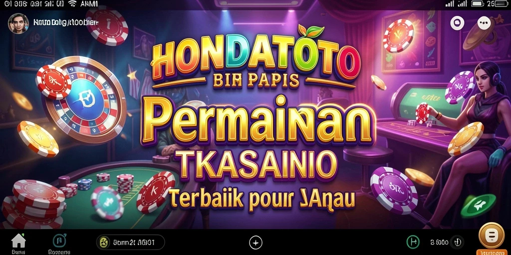 Screenshot HONDATOTO menampilkan gameplay kasino yang mendebarkan.
