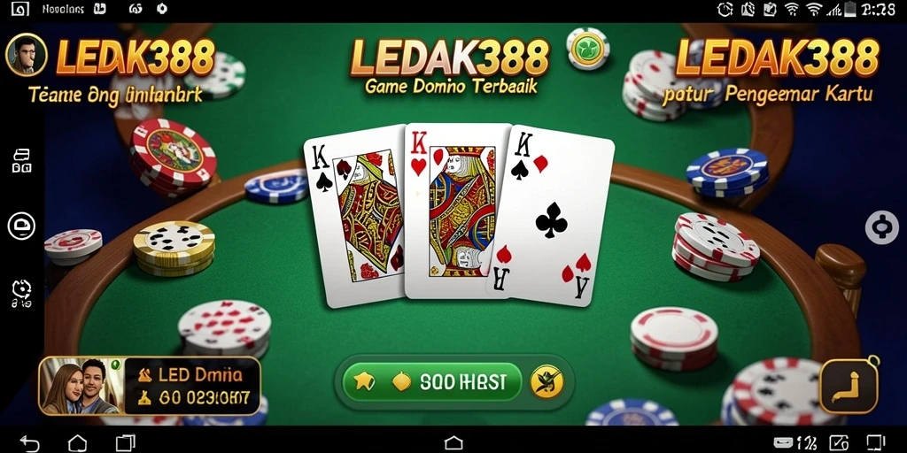 Screenshot LEDAK388 menampilkan aksi seru permainan Domino.