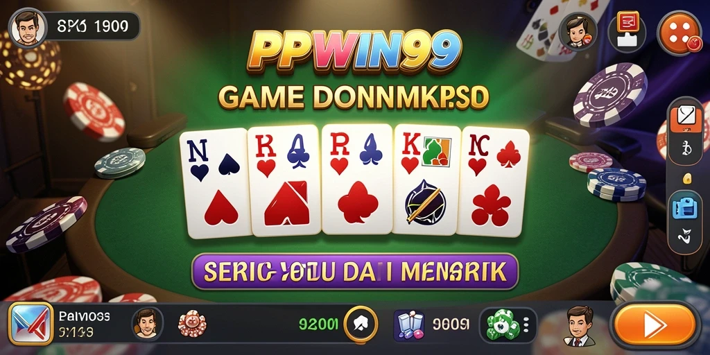Tampilan gameplay menarik dari PPWIN99 dengan kartu Domino.